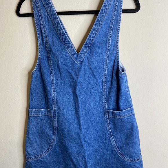 ASOS Denim Pinafore Dress Size 2 - Picture 4 of 4